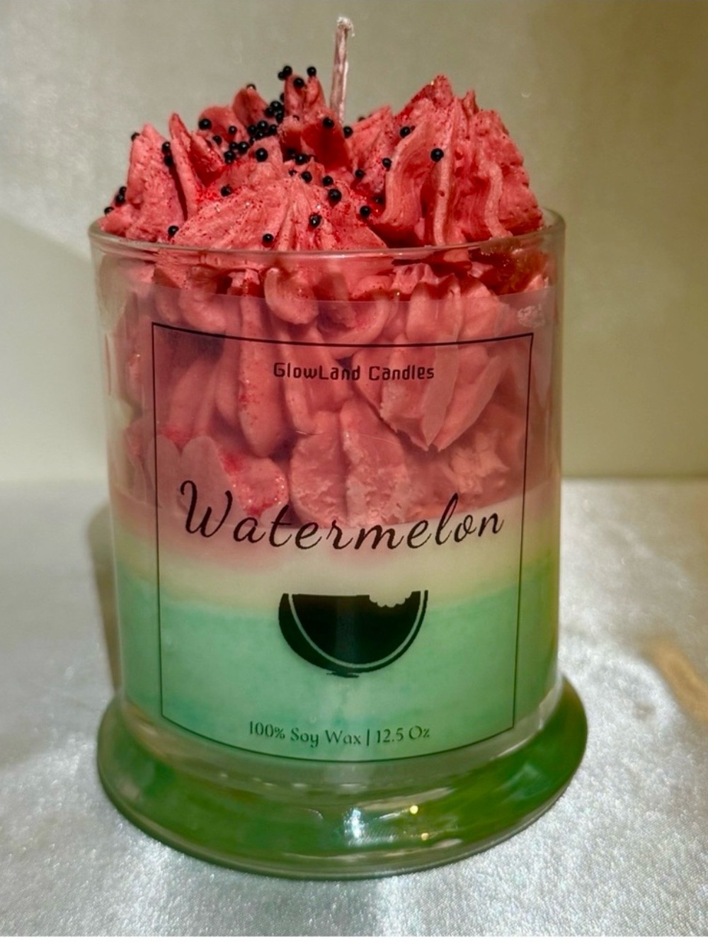 Watermelon scented candle